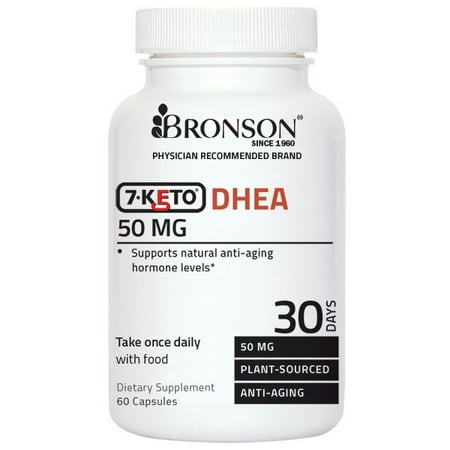 Bronson 7-céto DHEA 25 mg, cliniquement validée, 60 capsules
