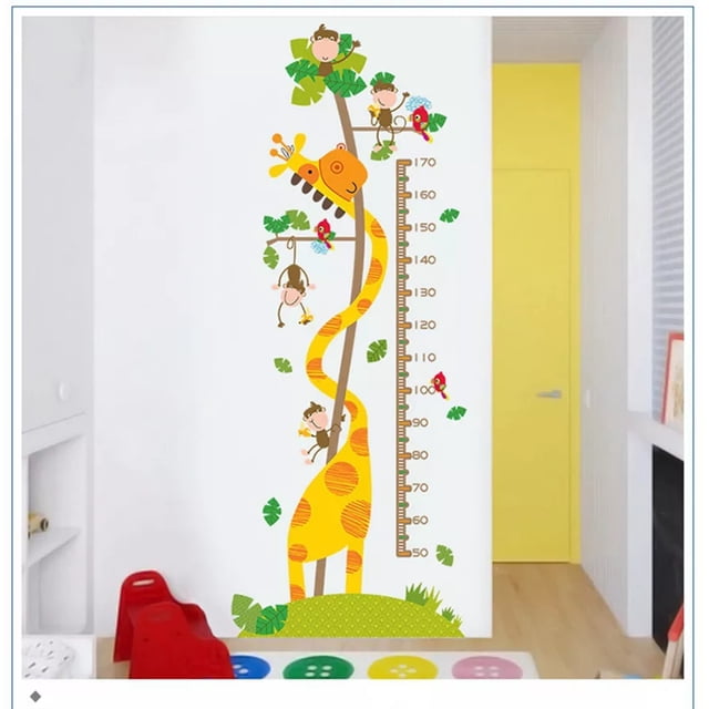 Vinil Decorativo Infantil H&Jess Regla Medir Jirafa Estatura VINIL INFANTIL