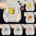 thumbnail image 2 of Children's Crew Neck Sweatshirt Cartoon Pikachu Charmander Printed Pullover Winter Casual Warm Top Kids Birthday Gifts, 2 of 5
