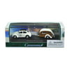 Volkswagen Beetle #53 with Caravan III Trailer in Display Showcase 1/72 Diecast Model Car by Cararama