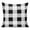 Black, variant on Throw Pillow Covers 20x20 Inch, Pink Plaid Decorative Pillow Cases for Couch Sofa Bed, Spring Farmhouse Buffalo Checkered Cotton Linen Square Home Decor Pillowcases with Hidden Zipper
