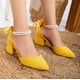 thumbnail image 4 of Miranda - Zapatos de tacón amarillos con perlas amarillo 26 CM, 4 of 9