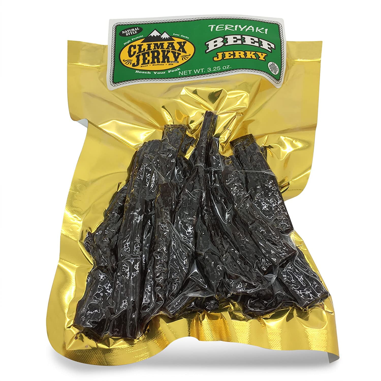 Climax Natural Style Thick Strips 3.25 OZ. Beef Jerky Teriyaki