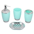 thumbnail image 3 of Juego de accesorios de baño de 4 piezas, juego de dispensador de plato de jabón, soporte de cepillo de dientes, taza de traje de baño de plástico PP tholdsy  HA2135-05B, 3 of 6