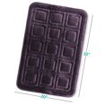 thumbnail image 2 of Clara Clark Bathroom Rugs, Velvet Memory Foam Bath Mat, Ultra Soft Non Slip and Absorbent - Waffled - Large - Purple, 2 of 6