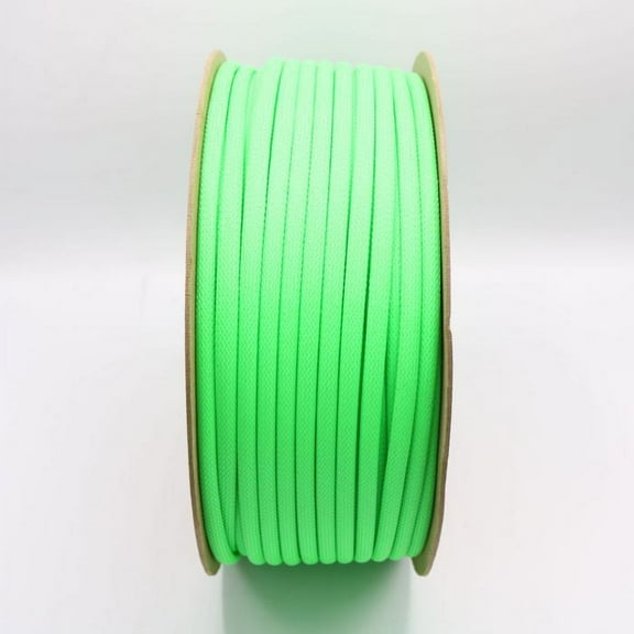 1/2" Expando braided sleeving (100 ft/spool) - Neon Green