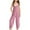 Pink, variant on ZACPNCV Girls Casual Jumpsuits Spaghetti Strap Sleeveless Loose Romper Long Pants with Pockets Kids Clothes Beige 7-8 Years