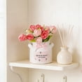 thumbnail image 5 of Low-Maintenance Artificial Flower Bonsai with Ceramic Vase, Potted Floral Decor for Home Office Desk Easter Decor, Stylish Shelf Decoration and Table Centerpiece Easter Display, 3.1*2.5in, B, 5 of 6