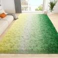 thumbnail image 4 of Junovo Gradient Modern Rugs Shaggy Rug Carpets for Bedroom, Living Room,Kids Room,5'x8',Gradient Green, 4 of 7