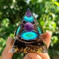 thumbnail image 2 of Cross-Border Foreign Trade Hot Crystal Ball Pyramid 5.6 Crystal Gravel Epoxy Resin Home Handmade Ornaments 9, 2 of 7