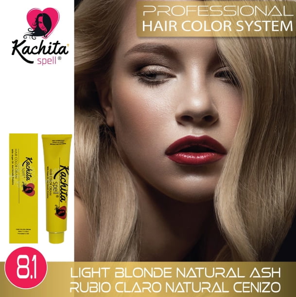 Permanent Hair Dye Light Blond Natural Ash 8.1 Kachita Spell 3.52 oz