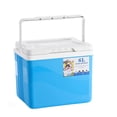 thumbnail image 5 of Enfriador aislado Material de PE portátil que mantiene el calor frío Enfriador pequeño respetuoso con el medio ambiente para automóvil 6L azul y 5 bolsas de hielo, 5 of 5