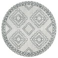 thumbnail image 3 of JONATHAN Y MOROCCAN HYPE 4' Round Area Rug, Amir Moroccan Beni Souk - Cream/Gray, MOH200B-4R, 3 of 10