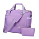 thumbnail image 5 of Bolsa de viaje, bolsa deportiva para gimnasio con compartimento para zapatos, bolsa portátil para llevar de semana, para viajes, natación, al Púrpura, 5 of 8