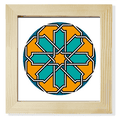 thumbnail image 1 of Motif de Fleur de Style Maroc Carré Cadre Photo Mur Présentoir de Table, 1 of 3