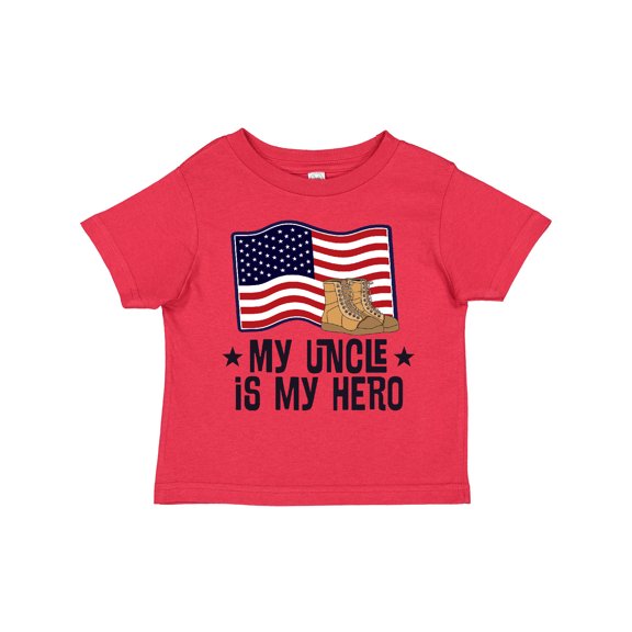 Inktastic My Uncle is My Hero Military Nephew Boys or Girls Toddler T-Shirt