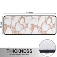 thumbnail image 5 of Kitchen Rugs Sets Of 2,White Marble Rose Gold Line Pattern Anti Fatigue Kitchen Mat Rugs Non Slip Washable,Decorative Kitchen Floor Mats for Kitchen,Sink,Laundry,17"x47"+17"x47", 5 of 5