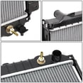 thumbnail image 4 of Radiator 1 Row Metallic with Automatic Transmission for Jeep for Wrangler 2.5L 1997-2002 & 4.0L 1997-2006 & 2.4L 2003-2006 Plastic / Aluminum-Materials OE-Style -OEMRA1682 52006124, 4 of 6