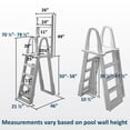 thumbnail image 4 of Aqua Select A-Frame Swing Up & Lock Ladder for Above Ground Swimming Pools, 4 of 5