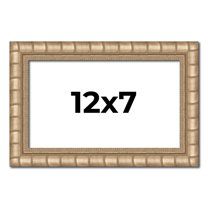 12x7 Frame Silver Real Wood Picture Frame Width 1.5 inches | Interior Frame Depth 0.5 inches |