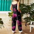 thumbnail image 3 of Fgvctg Womens Valentine's Day Jumpsuit Wide Leg Pant Comfy Love Heart Graphic Overalls Sleeveless Romper Spaghetti Straps Jumpsuit Plus Size Bib Overalls Sprimg Clothing With Pockets Multicolor XL, 3 of 5