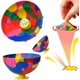 thumbnail image 1 of KAIYANG Juguete de ventilación de descompresión con cuenco de pelota que rebota de camuflaje (color aleatorio), 2 piezas COLOR 1, 1 of 5