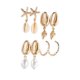 thumbnail image 1 of Juego de 4 pares de pendientes de concha shaofei estilo bohemio aleación de perla, 1 of 5