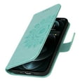 thumbnail image 6 of for  iPhone 12 Pro / 12 6.1" Wallet Case, with Hand Strap Embossed Mandala Pattern Flower Premium PU Leather Protective Full Flip Phone Case Cover for  iPhone 12 Pro / 12 6.1",Green, 6 of 11