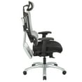 thumbnail image 2 of Vertical Gray Mesh Back Chair with Silver Base with Headrest, 2 of 4