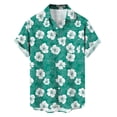 thumbnail image 3 of BRGZLK Men's Short Sleeve Hawaiian Shirt Floral Button Down Shirts Tropical Holiday Beach Shirts Lightweight Summer Tops, 3 of 5