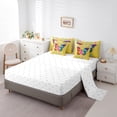 thumbnail image 5 of Homewish Teenagers Girls Gradient Flying Butterflies Twin Bedding Sets 7-Piece,Girly Dance Gymnastics Bedding Comforter Set Microfiber,Bling Glitter Breathable Sheet Sets,Lightweight Room Decor, 5 of 8