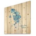 thumbnail image 2 of Designart 'Ethnic Blue Feather On White' Bohemian & Eclectic Print on Natural Pine Wood, 2 of 5