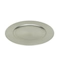 thumbnail image 4 of DecMode 13" Round Silver Melamine Charger, Set of 8, 4 of 6