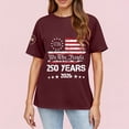 thumbnail image 3 of 250 Anniversary Usa Shirt Women America 250 Shirt Short Sleeve 4th Of July Patriotic Shirts, 3 of 3
