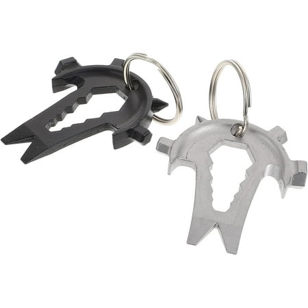 2pcs Multitool Small Multitool Outdoor Tools Multitool Screwdriver Small Screwdriver Wrench Portable Bottle Opener Camping Accessory Small Screwdriver Multifunction Stainless Steel