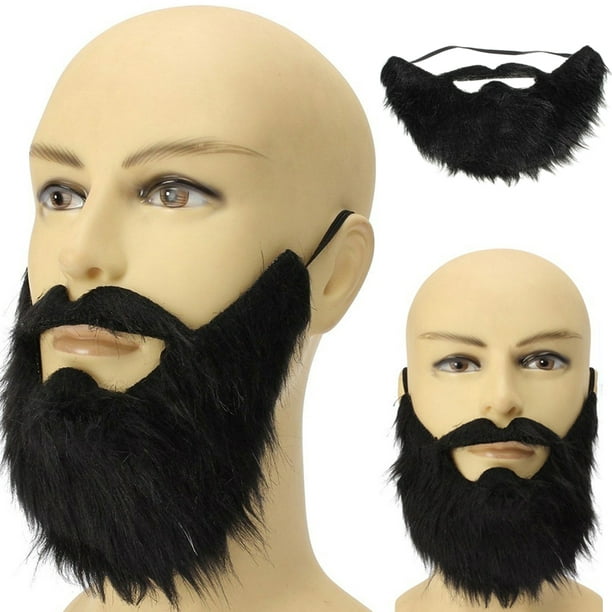 Cheersus Funny Costume Party Male Man Halloween Beard Facial Hair Disguise Game Black Mustache