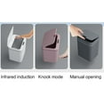 Lhxiqxz SelfSealing and SelfChanging 4.22 Gallon Trash Can Automatic Open Lid, Motion Sense