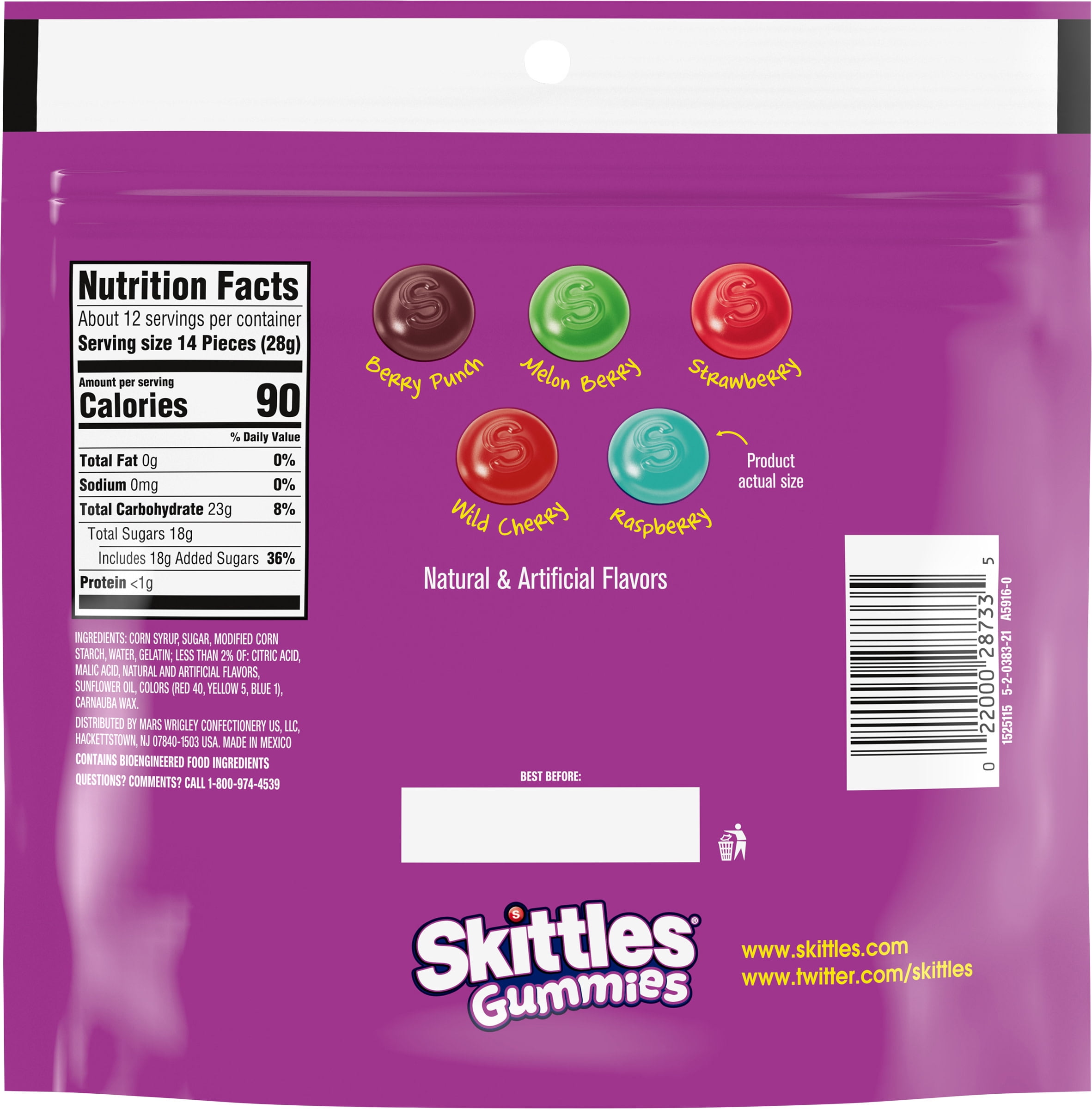 Tropical Skittles Nutrition Facts Besto Blog