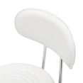 thumbnail image 5 of Round Shape Adjustable Salon Stool with Back and Line White, 5 of 6