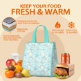 thumbnail image 5 of Princess Pattern Insulated Lunch Bag for Women & Adults,Large Portable Soft Cooler Lunch Bag,Thermal Food Storage Tote with Pearl Cotton,8.66L,8.75x5.75x9.5 Inch, 5 of 6