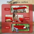 thumbnail image 3 of Outdoor Swing Cushions, Waterproof Thicken Porch Swing Cushions with Ties, 2-3 Seater Patio Swing Replacement Cushion for Backyard, Lawn and Garden（Red-40*47in）, 3 of 6