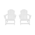 thumbnail image 6 of GARDEN Set of 2 - Plastic Outdoor Rocking Chairs for Patio Porch, White, 6 of 10