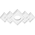 thumbnail image 2 of 16"W x 10 5/8"H x 3"ID x 5"C x 1"P Zoe Architectural Grade PVC Contemporary Ceiling Medallion, 2 of 11