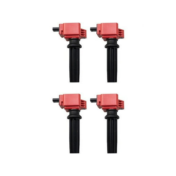 Ignition Coil Set 4 Piece - Compatible with 2015 - 2020 Ford Mustang 2.3L 4-Cylinder 2016 2017 2018 2019