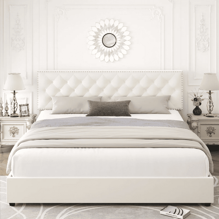 Homfa King Size Bed with 4 Storage Drawers, Velvet