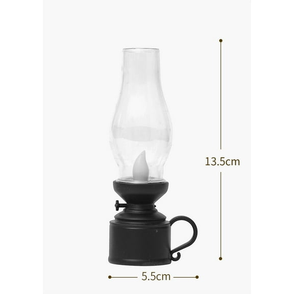 Tainini Christmas Oil Lamps with Handle ,Oil LampLamp Lantern for Tabletop Decor Emergency Lighting