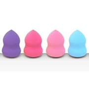 Flexible Sponge Beauty Blender Foundation Essence Sponges For Liquid & Powders - 4 Pack