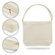 thumbnail image 5 of Bolso bandolera de lona Draw blank de gran tamaño para mujer Blanco crudo, 5 of 5