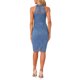 thumbnail image 3 of INSPIRE CHIC Vestido Elegante de Encaje para Mujeres con Cuello Halter Sin Mangas Cuerpo Ajustado Cóctel Sheath Midi Gris Azul M, 3 of 5