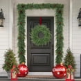 thumbnail image 3 of 13.78 inch Lush Artificial Christmas Wreaths for Front Door Christmas Decorations Real Touch Faux Cedar Wreath Winter Wreath Large Wreaths for Windows Outdoor Indoor Walls Home Xmas Holiday Decor, 3 of 10
